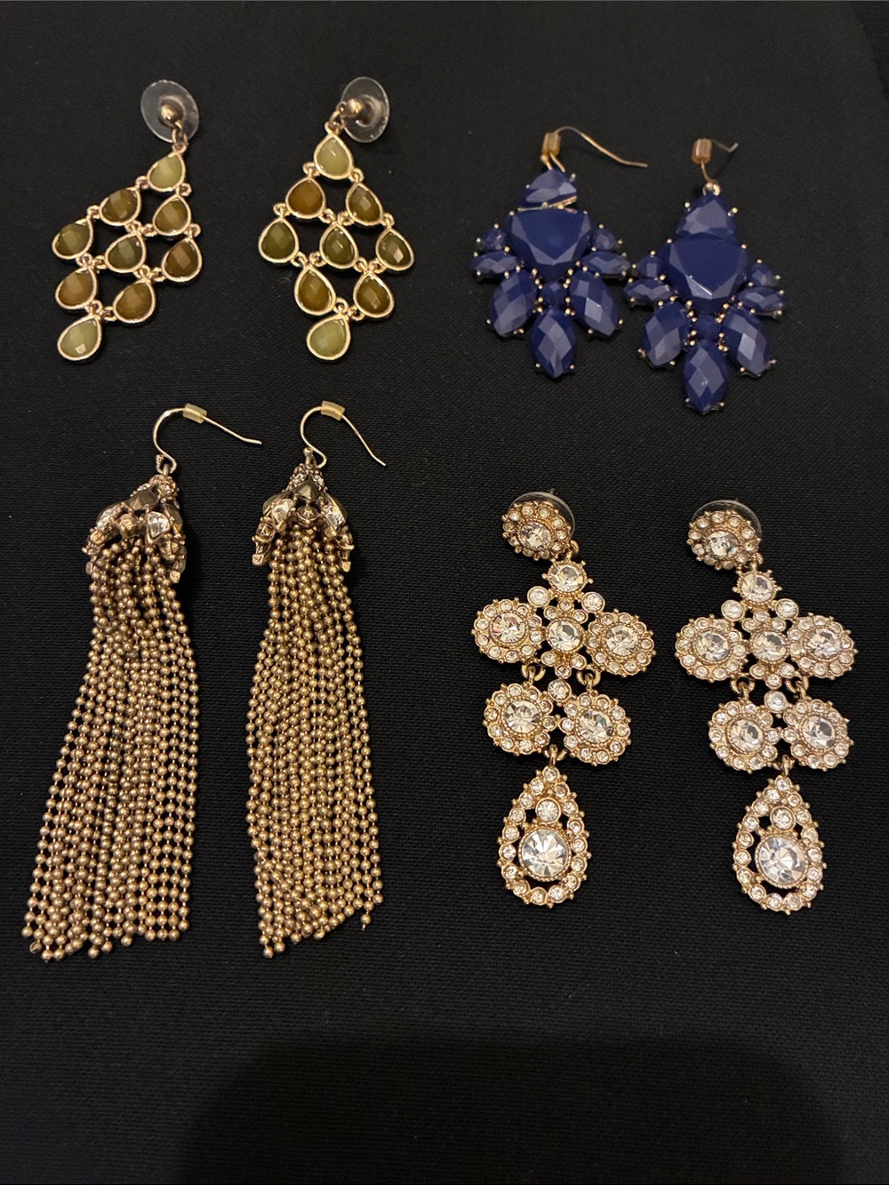 Lot of 4 - Women's Statement Earrings